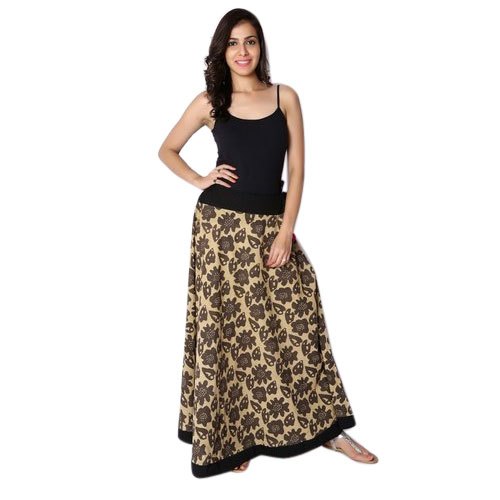 Lifelike Collection Printed Ladies Cotton Long Skirts, Occasion : Casual Wear