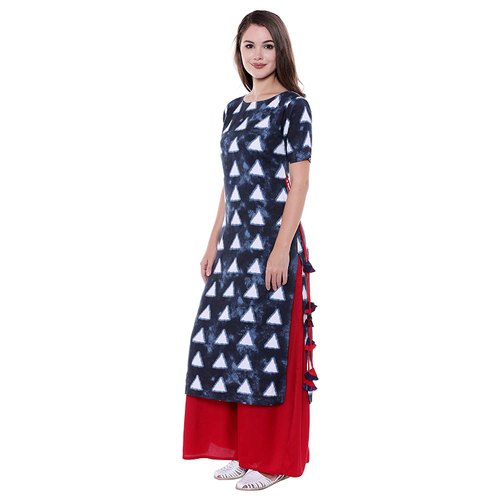 Lifelike Collection Printed Ladies Fancy Palazzo Suit
