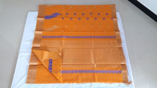 Kota - Peacock Yellow Zari