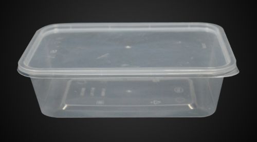 Rectangular PP Rectangle Container (650 Ml), Color : Transparent