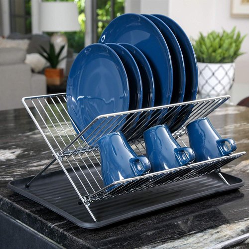Dish Drainer Rack, Color : Silver