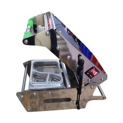 Stainless Steel Plastic Tray Sealing Machine, Voltage : 220-240V