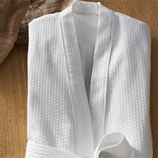 Plain Cotton Waffle Bathrobe, Gender : Unisex