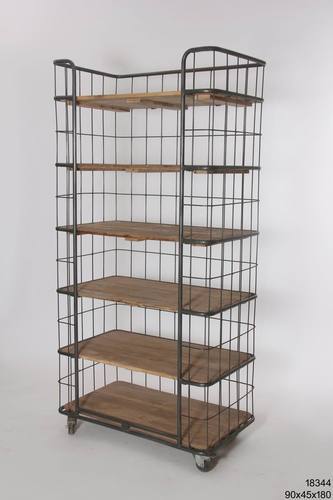 Metal Storage Rack, Color : Brown