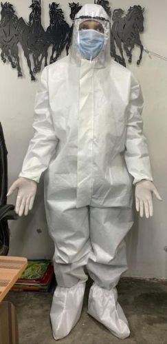 Full Sleeves Protective Coverall Suits 80 PPE Kit For Ward/Hospital/Laboratory