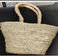 Brown Moonj Grass Ladies Shoulder Bag, For Travel, Specialities : Easy To Carry, Resistant To Tear