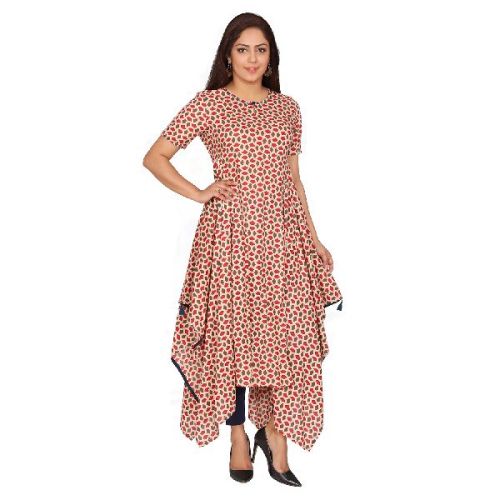 Cotton Ladies Kurti, Style : Achkan, Casual, Formal, Plain, Regular, Straight, Twill, P-LINE