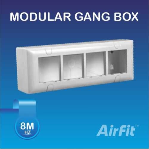 Polished Plastic Modular Gang Box, For Electric Fitting, Certification : ISI Certified