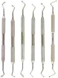 Stainless Steel Dental Scalers, For Clinical, Hospital, Color : Grey, Silver