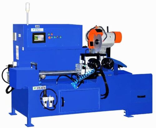 Automatic Pipe Cutting Machine, Color : Blue