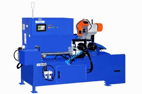 Electric Fully Automatic Round Bar Cutting Machine, For SS, Brass, Iron, Machine Type : Fully Automatic