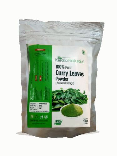 KERALA NATURALS PURE CURRY LEAVES POWDER, For BEAUTY PRODUCT, Packaging Type : Plastic Packet