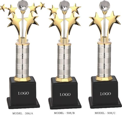 Customized Polished Aluminium Metal Trophy, For Winning Award, Appreciation Award, Occasion : Events