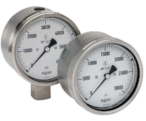 Round Stainless Steel Electrical Pressure Gauges, Color : Silver