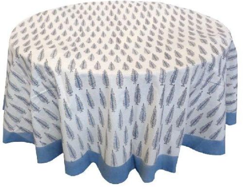 Checked Linen Round Tablecloths, Feature : Anti Shrink, Big Size, Easy To Clean, Eco Friendly