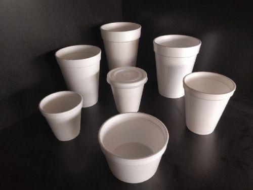 Plain Thermocol EPS Foam Disposable Cups and Bowls