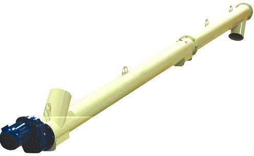 WAM Polished Stainless Steel Inclined Screw Conveyor, For Industrial Use