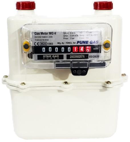 Gas Flow Meter SG MG-4, For Industrial, HOTEL, RESTAURANTS, MALLS, FOOD COURTS, Line Size : 20MM