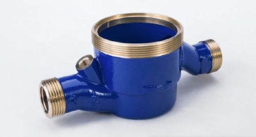 Brass Multi Jet Water Meter Body, Color : Golden