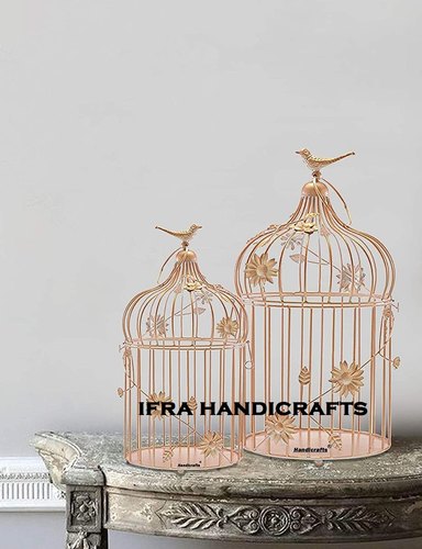 Round Copper Bird Cage