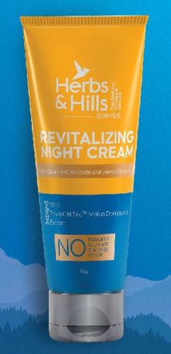 Herbs Hills Revitalizing Night Cream, For Parlour, Personal Care, Feature : Anti-aging, Good Fragrance