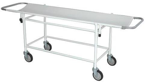 Mild Steel Top Powder Coated Stretcher On Trolley