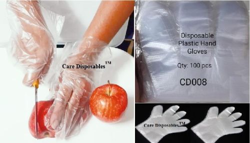 HM & LLDPE Disposable Plastic Hand Gloves