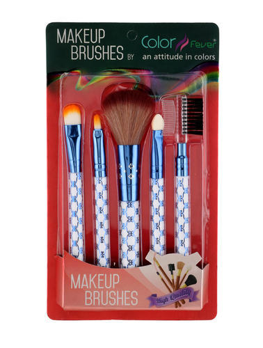 Color Fever Plastic Horse Hair Makeup Brush Set, Color : Mix