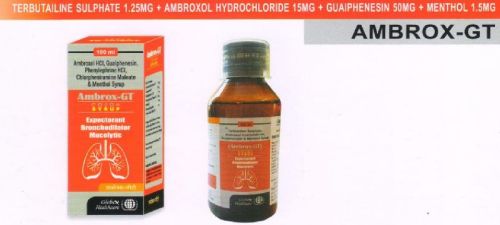 AMBROX GT SYP 100ML, Packaging Type : Plastic Bottle