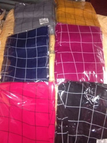 Cotton Ladies Checked Palazzo Pants, Technics : Machine Made