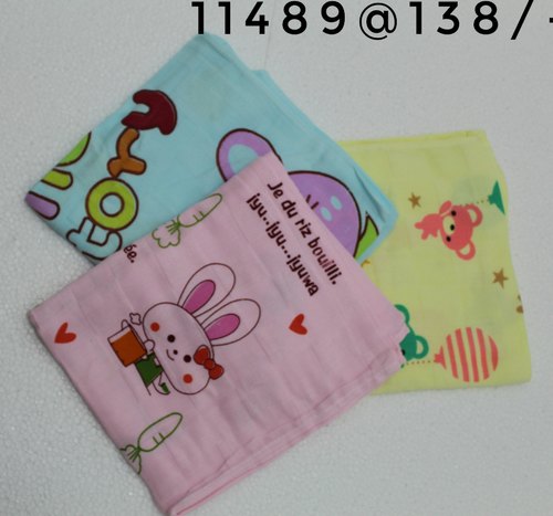 Baby Printed Cotton Towel, Size : 20x32 Inch