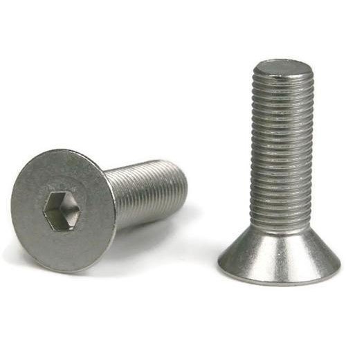 Carbon Steel Socket Flat Head Screws, For Resembling Roofing, Watertight Joints, Color : Silver