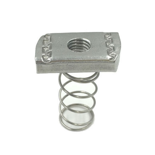 Polished Spring Nuts, For Automobile Fittings, Electrical Fittings, Furniture Fittings, Specialities : Robust Construction