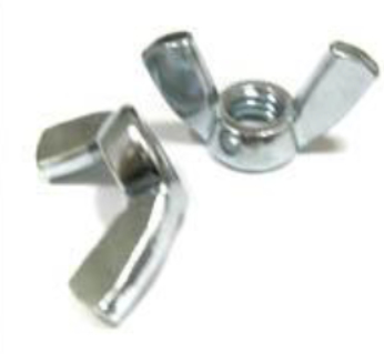 Metal Polished Wing Nuts, For Automobile Fittings, Electrical Fittings, Furniture Fittings, Specialities : Robust Construction