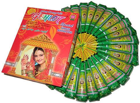 Gehlot Green Paper Mehandi Cone, For Parlour, Personal, Purity : 100%