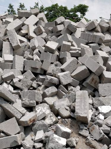 Big AAC Block Rubble, Color : Grey