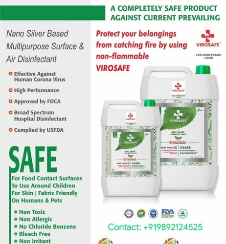 Virosafe Disinfectant Chemicals, Packaging Type : 5 Ltr Hevayduty Can