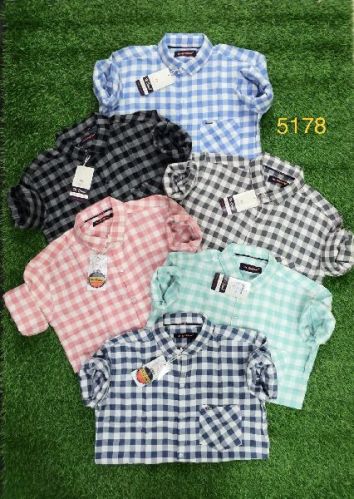Mens Checked Single Pocket Shirts, Occasion : Casual Wear, Festival Wear, Formal Wear, Party Wear