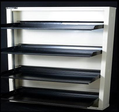 Shoe Rack Portfolio, Color : Black