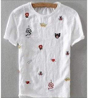 Cotton Printed Mens Half Sleeve T-Shirts