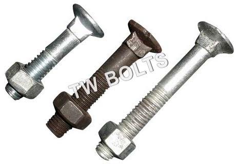 TW Mild Steel Shovel Bolts, Size : Standard