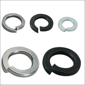 Round Mild Steel Spring Washers, For Fittings, Size : 6-30 Mm