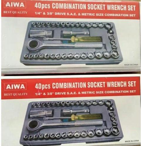 AIWA Carbon Steel Combination Socket Wrench Set