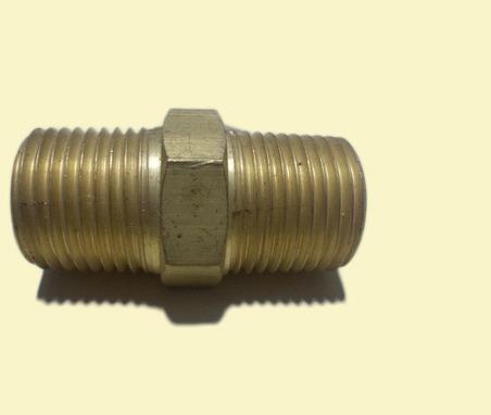 Brass Hex Nipple, Size : Multisize