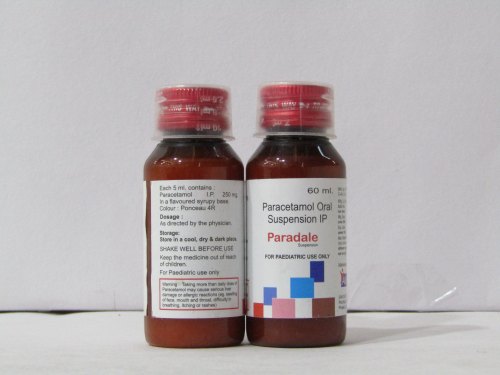 Paracetamol Oral Suspension IP, Packaging Size : 60 ML