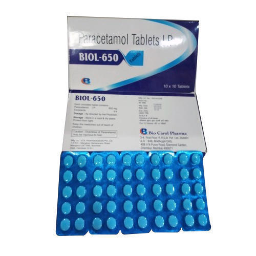 Paracetamol Tablets IP, Packaging Type : Box