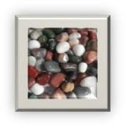 Mix Natural Polished Pebbles, For Flooring, Feature : Easy To Clean, Perfect Shape, Striking Colours