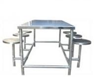 Stainless Steel Dining Table, For Garden, Home, Hotel, Restaurant, Feature : Shiney, Stocked, Stylish Look