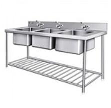 Polished Three Sink Unit, For Wall Hanging, Certification : ISI Certification