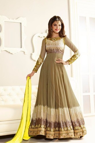 Georgette Anarkali Suits, Size : M, XL, XXL